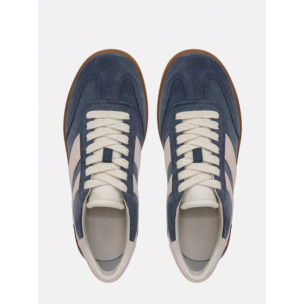 Vince. Women’s Oasis Huntington Blue Suede Powder Pink Sambas Sneakers 6.5 US